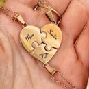 Colar Minhas Metades Personalizável - Aço Inoxidável - Gravação a Laser - Até 50% Off - Oferta Especial!