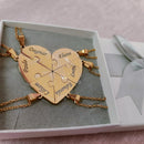 Colar Minhas Metades Personalizável - Aço Inoxidável - Gravação a Laser - Até 50% Off - Oferta Especial!