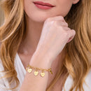Pulseira Corações da Vida - Personalizável - Gravação a Laser - Aço Inoxidável | Oferta Especial! ♥