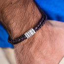 Pulseira Couro Personalizável | Gravação a Laser - Oferta Especial 50% OFF + Frete Grátis Somente Hoje!