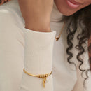 Pulseira Asas de Anjo Personalizável -  Minha Família - Gravação a Laser - Banhado a ouro | Oferta Especial ♥