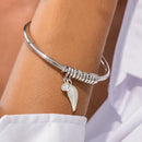 Pulseira Asas de Anjo Personalizável -  Minha Família - Gravação a Laser - Banhado a ouro | Oferta Especial ♥