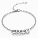 Pulseira Meus Corações Personalizável AJUSTÁVEL - Gravação a Laser | 50% OFF + Frete Grátis somente hoje!