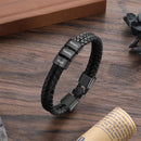 Pulseira Personalizada | Couro + Aço Inoxidável | Oferta Especial
