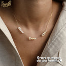 Colar Amor Eterno Personalizável - Minha Família - Corte a Laser - Banhado a ouro -  Esquenta Dia das Mães 🔥