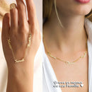 Colar Amor Eterno Personalizável - Minha Família - Corte a Laser - Banhado a ouro -  Esquenta Dia das Mães 🔥
