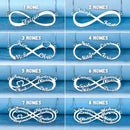 Colar Infinito - Personalizável - Até 8 Nomes.
