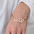 Pulseira Meus Corações - Personalizável | Gravação a Laser - Grave os Nomes da sua Família!  —  Oferta Especial ♥